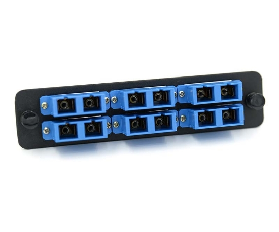 LGX Adapter Plate with 6 Duplex SC Blue Adapters