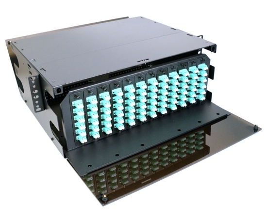4U 19" Patch Panel for 12 LGX Adapter Plates