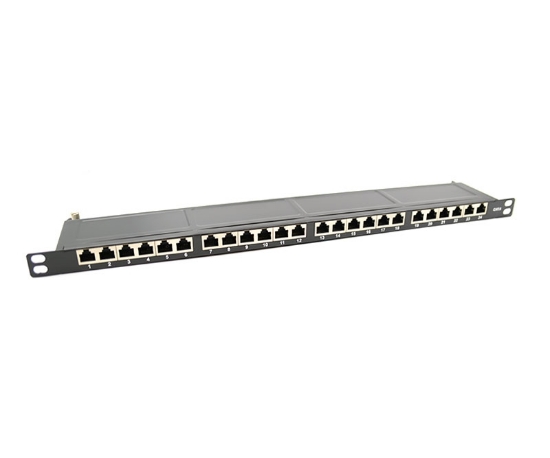 24 Port Unshielded 0.5U Cat6 Patch Panel