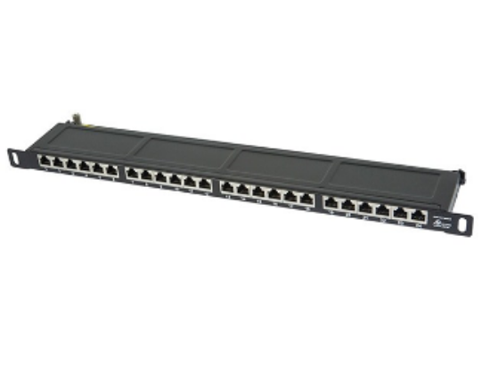 Cat5e 24 Port Shielded FTP 0.5U Copper Network Patch Panel