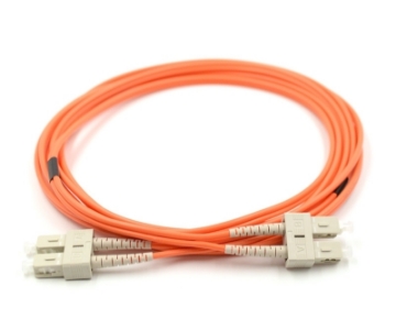 Show details for SC/UPC to SC/UPC Duplex Fiber Optic Patch Cable - 62.5/125µm Multimode OM1 - 3mm Orange PVC Rated Jacket SC/UPC to SC/UPC Duplex Fiber Optic Patch Cable