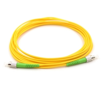 Show details for FC/APC to FC/APC Simplex Fiber Optic Patch Cable - 9/125µm Singlemode OS2 - 3mm Yellow PVC Rated Jacket FC/APC to FC/APC, Simplex, Singlemode Fiber Patch Cable