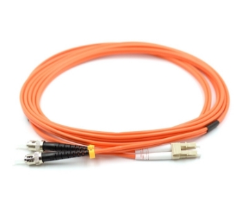 Show details for LC/UPC to ST/UPC Duplex Fiber Optic Patch Cable - 62.5/125µm Multimode OM1 - 3mm Orange PVC Rated Jacket LC to ST Duplex Multimode 62.5 Fiber Optic Patch Cable