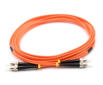 Show details for ST/UPC to ST/UPC Duplex Fiber Optic Patch Cable - 62.5/125µm Multimode OM1 - 3mm Orange PVC Rated Jacket ST to ST Duplex Multimode Fiber Optic Patch Cable