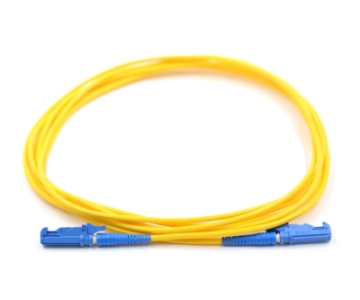 Show details for E2000/UPC to E2000/UPC Simplex Fiber Optic Patch Cable - 9/125µm Singlemode OS2 - 3mm Yellow PVC Rated Jacket E2000 to E2000, Simplex, OS2, Fiber Optic Patch Cable