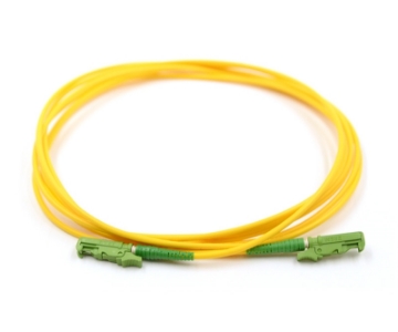 Show details for E2000/APC to E2000/APC Simplex Fiber Optic Patch Cable - 9/125µm Singlemode OS2 - 3mm Yellow PVC Rated Jacket E2000/APC to E2000/APC, Simplex, OS2, Fiber Optic Patch Cable