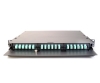 1U 19" Patch Panel for 3 LGX Adapter Plates Front View