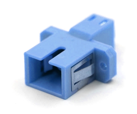 SC Female - LC Female Hybrid Blue Plastic Adapter