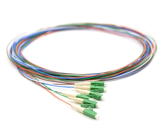 3m, 6 Fiber LC Pigtail, Singlemode, OS2