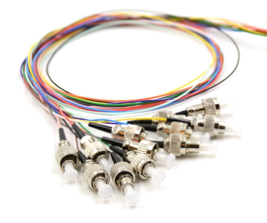 FC/UPC 12 Fiber Optic Pigtail - 50/125µm Multimode OM4