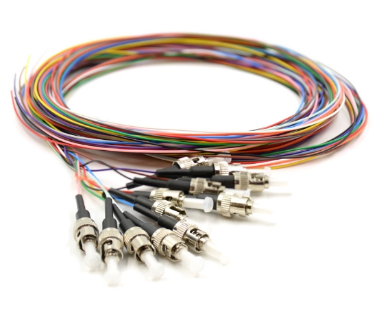 ST/UPC 12 Fiber Optic Pigtail - 50/125µm Multimode OM5
