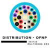 6 Fiber Distribution Tight Buffered Cable - Multimode OM3 - Plenum Rated 