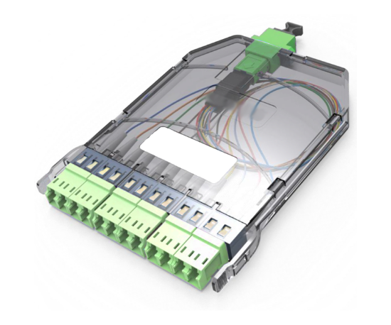 12 Fiber Ultra High Density MPO Cassette for HD Series Patch Panels - 9/125µm Singlemode OS2