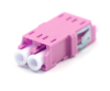 Magenta LC Duplex Adapter without Flange