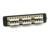LGX Adapter Plate with 6 Quad LC Beige Adapters