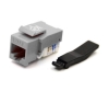 Cat6 Keystone Jack, Toolless Type, Gray