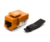 Cat6 Keystone Jack, Toolless Type, Orange