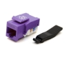 Cat6 Keystone Jack, Toolless Type, Purple