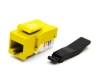 Cat6 Keystone Jack, Toolless Type, Yellow