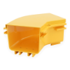 FiberTrack™ 45° Horizontal Elbow Cover on top of cable runner