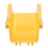 Front view of FiberTrack™ 45° Inner Elbow 120mm Cable Runner