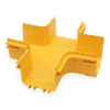 FiberTrack™ 4-Way 120mm Cable Runner Yellow ABS