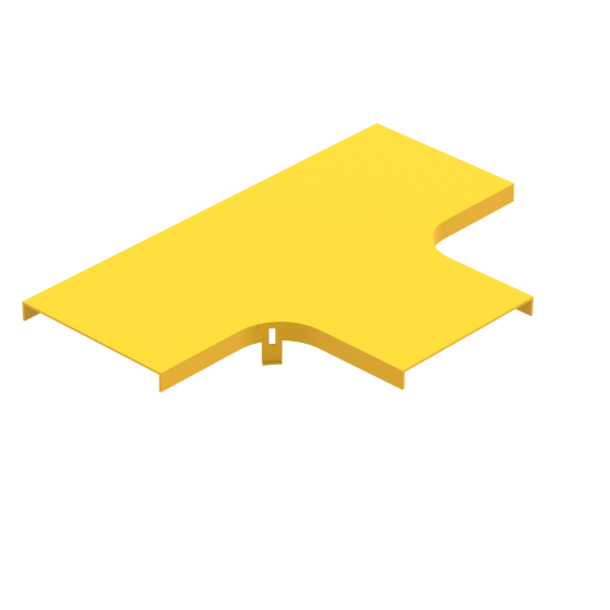 FiberTrack™ T Groove Cover 120mm Cable Runner Yellow ABS