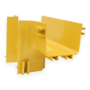 FiberTrack™ Vertical T 120mm Cable Runner Yellow ABS