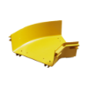 FiberTrack™ 45° Horizontal Elbow 240mm Cable Runner Yellow ABS