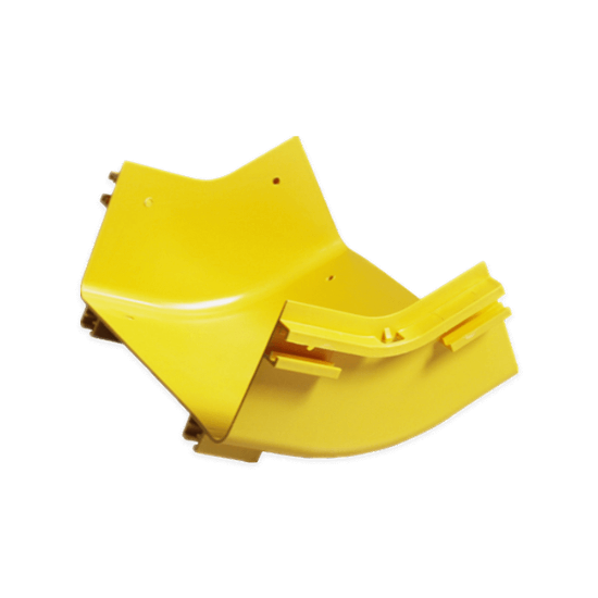 FiberTrack™ 45° Inner Elbow 240mm Cable Runner Yellow ABS
