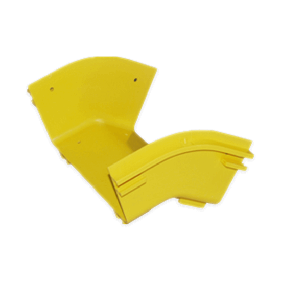 FiberTrack™ 45° Outer Elbow 240mm Cable Runner Yellow ABS