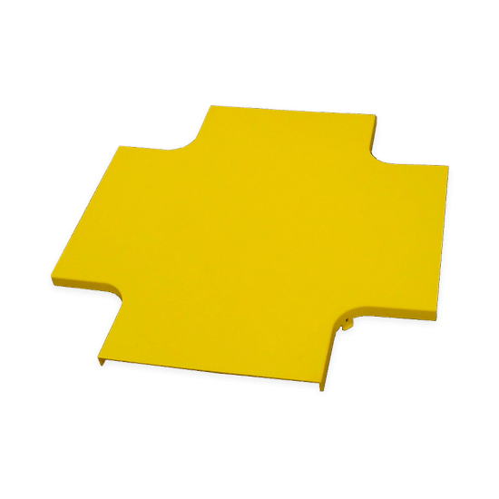 FiberTrack™ 4-Way Cover 240mm Cable Runner Yellow ABS