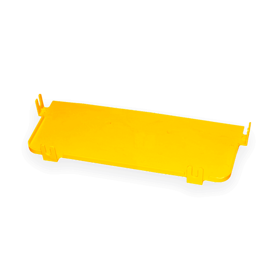 FiberTrack™ Port Bezel End Cap Component 240mm Cable Runner Yellow ABS