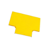 FiberTrack™ T Groove Cover 240mm Cable Runner Yellow ABS