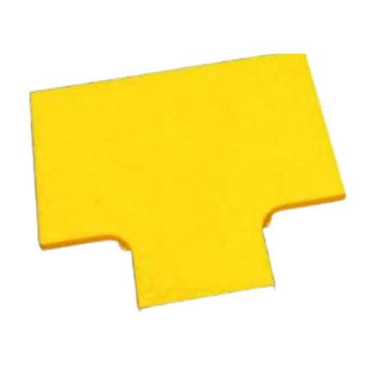 FiberTrack™ 240mm to 120mm Transitional T Component Cover Cable Runner Yellow ABS