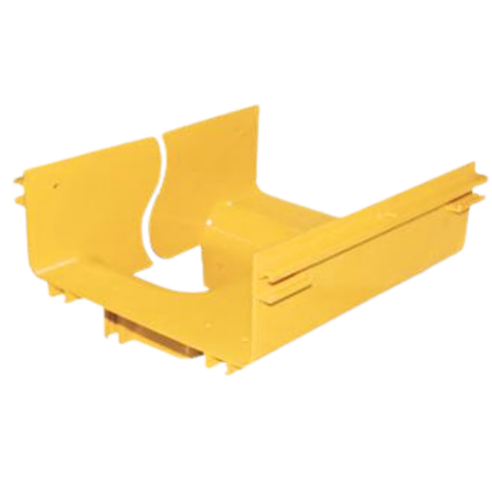 FiberTrack™ 240mm to 120mm Transitional Vertical T Component Cable Runner Yellow ABS
