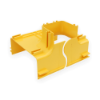 FiberTrack™ 240mm to 120mm Transitional Vertical T Component Cable Runner Yellow ABS