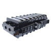 Picture of 48 Fiber Optic Outdoor Horizontal Splice Closure – Splice Trays Included – 4 Ports at 20mm