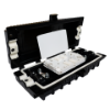 Picture of 48 Fiber Optic Outdoor Horizontal Splice Closure – Splice Trays Included – 4 Ports at 20mm