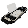 Picture of 24 Fiber Optic Outdoor Horizontal Splice Closure – 1 Splice Tray Included – 4 Ports at 20mm
