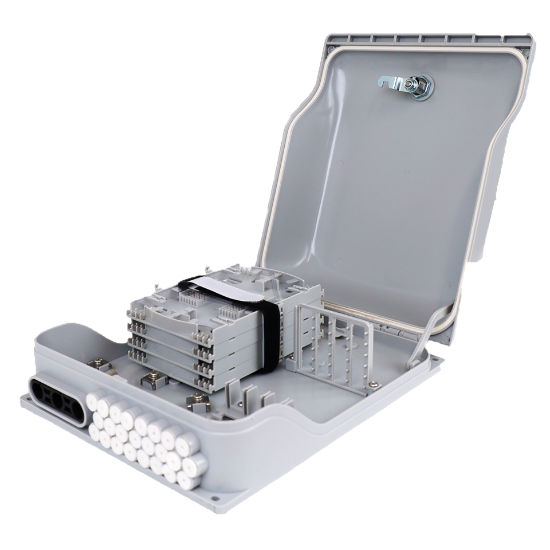 Picture of 96-Fiber Termination Box – 3 Input Ports (20mm), 24 Output Ports (3mm)