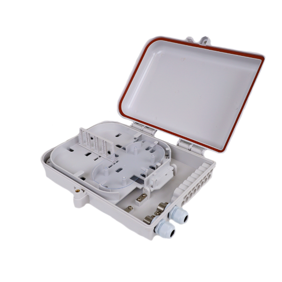 Picture of 24-Fiber Termination Box – 2 Input Glands (12mm), 16 Output Ports (3mm)