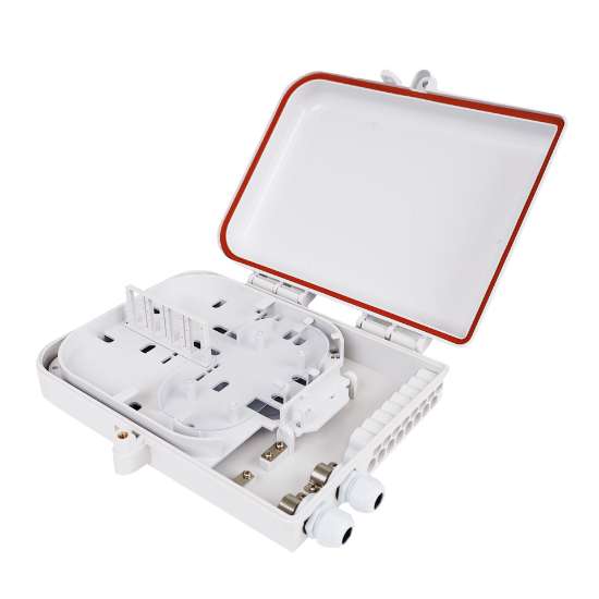 Picture of 24-Fiber Termination Box – 2 Input Glands (12mm), 16 Output Ports (3mm)
