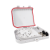 Picture of 8-Fiber Termination Box – 2 Input Ports (9mm), 8 Output Ports (3mm)