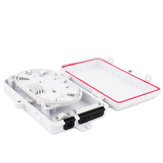 Picture of 6-Fiber Termination Box – 1 Input Port (9mm), 6 Output Ports (3mm)