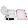 Picture of 6-Fiber Termination Box – 1 Input Port (9mm), 6 Output Ports (3mm)